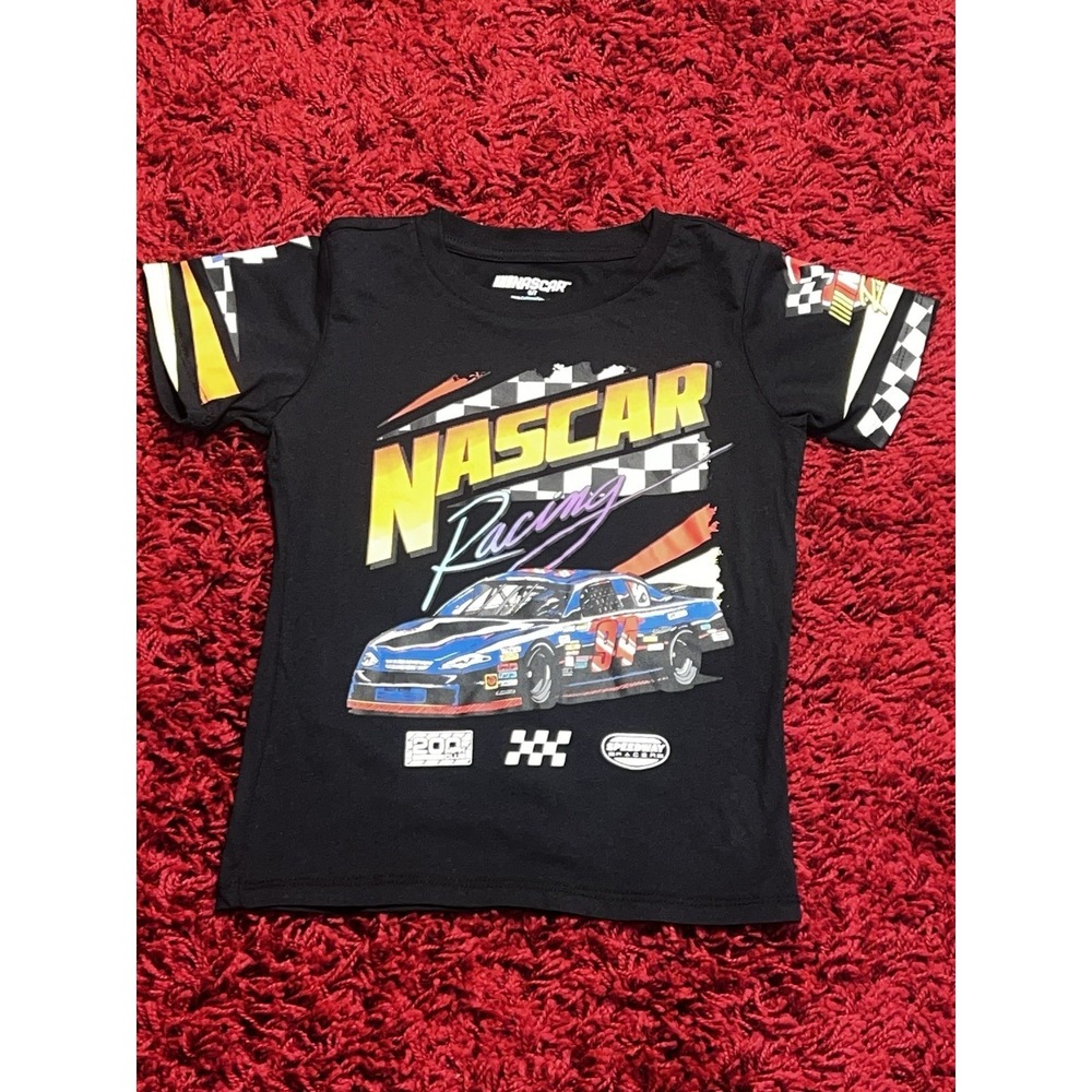 NASCAR Racing Kids T-Shirt - Size 6/7 - Black